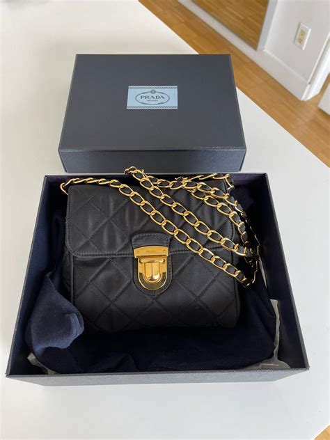 prada crossbody gold chain|Prada crossbody bag.